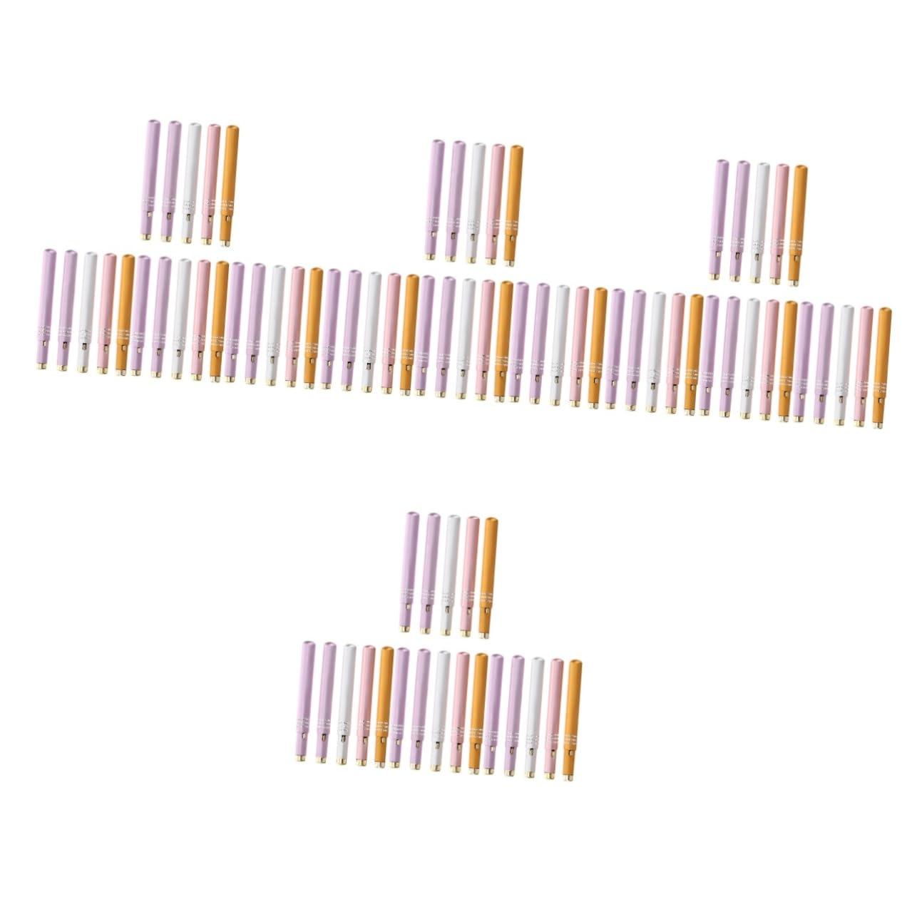 Healifty 20 Pcs retractable lip brush lipstick brush lipstick lip brush with cap concealer applicator reusable lip brush lip lip balm Metal shell aluminum alloy travel