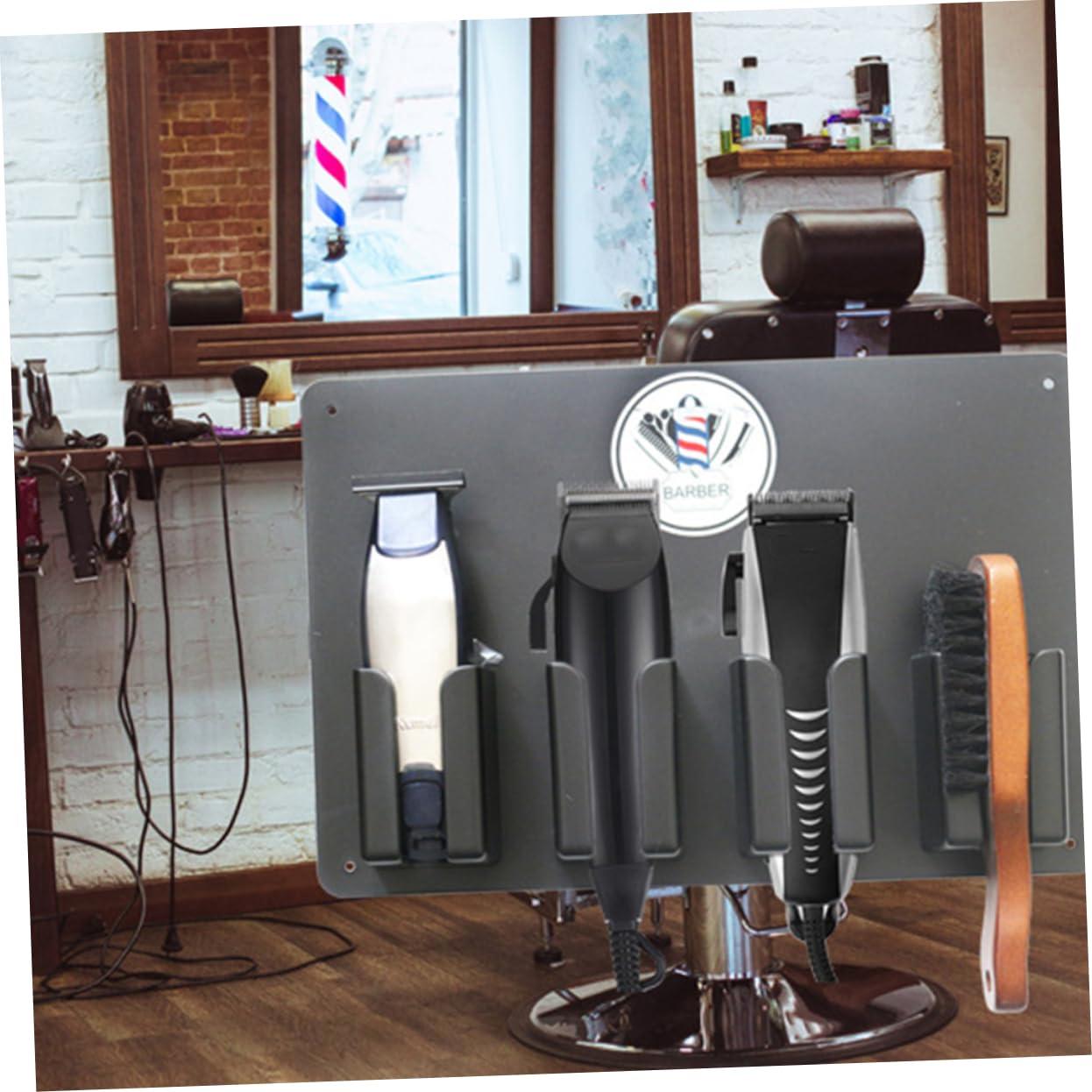 Ipetboom Ipetboom Rack Trimmer Hair Dryer Clipper Salon Organizer Hair Holder Hairdressing Tool Holder Hair Clippers Hairdressers Scissors Salon Clipper Wall Holder Hairdresser Bag Black