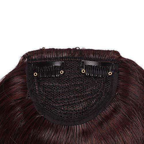 Aonmg Aonmg Clip In On Synthetic Blunt Hair Fake bangs Straight Front Neat Fake bangs Fake Hair Fringes With Fringes Hairpiece #8