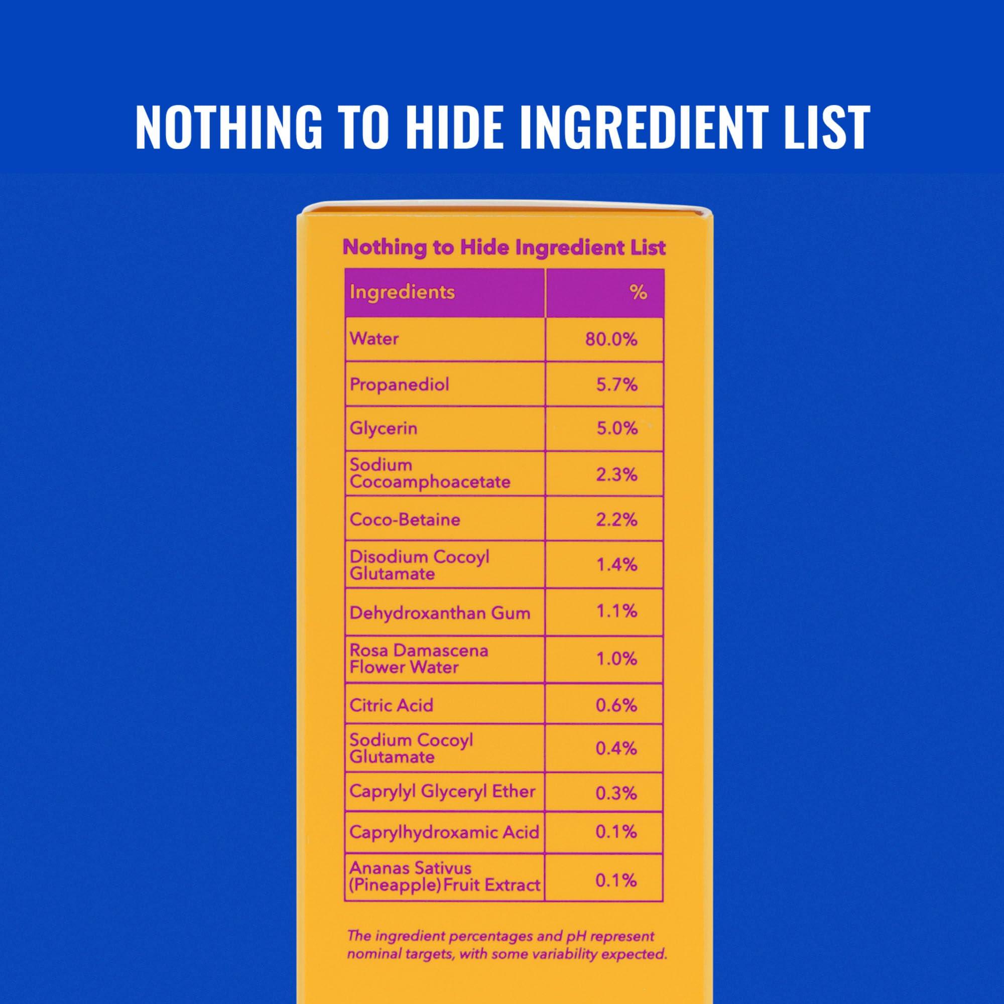 Good Molecules Good Molecules Hydrating Facial Cleansing Gel - Face Wash with Rosewater and Pineapple - Skincare for Face, Brighten, Cleanse and Moisturize