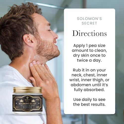 Genesis Holistic Health Genesis Solomon\'s Secret Men\'s Wild Yam Cream - Dream Big, Live Big, Give Big. Natural & Organic designed to boost your game. 4oz; Made in the USA