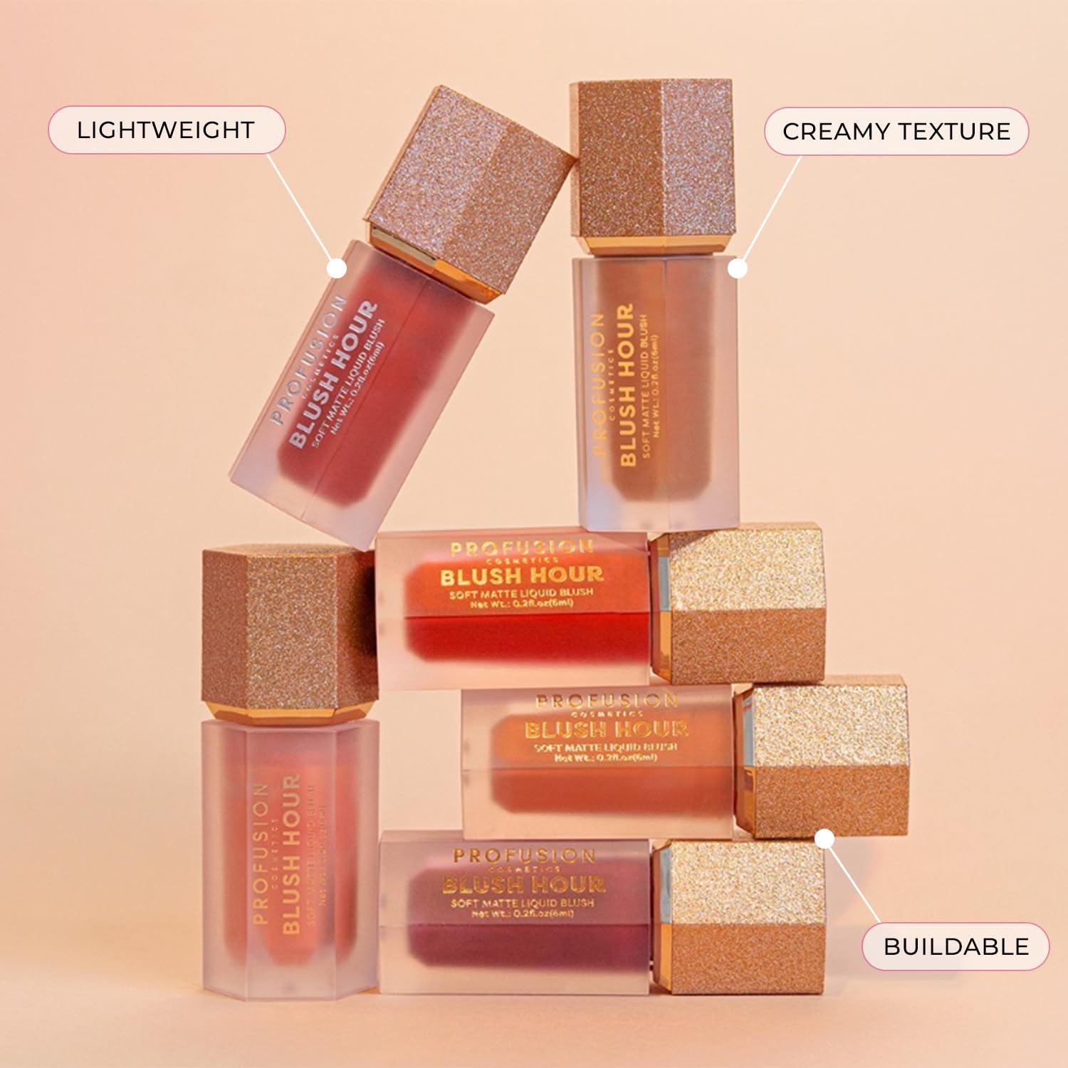 Profusion Cosmetics Profusion Cosmetics BLUSH HOUR LIQUID CREAM BLUSH (Strawberry Daiquiri, 1)