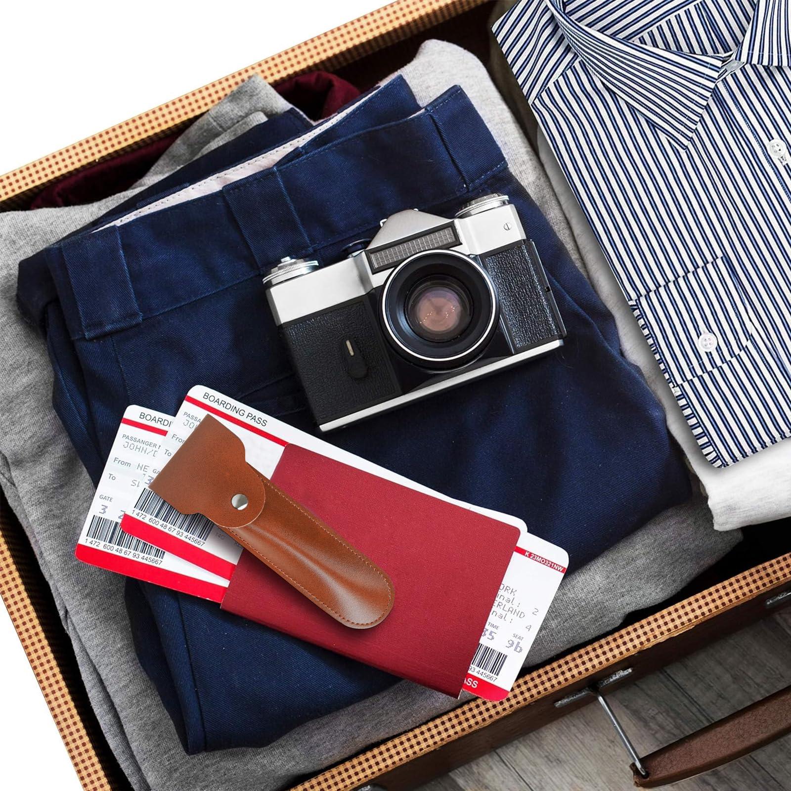 Linkidea Linkidea Razor Case for Travel, Shaver Case Carrying Cover Bag, Travel Razor Men Compatible with Fusion 5 Power, ProGlide Power, MK-23C (Brown)