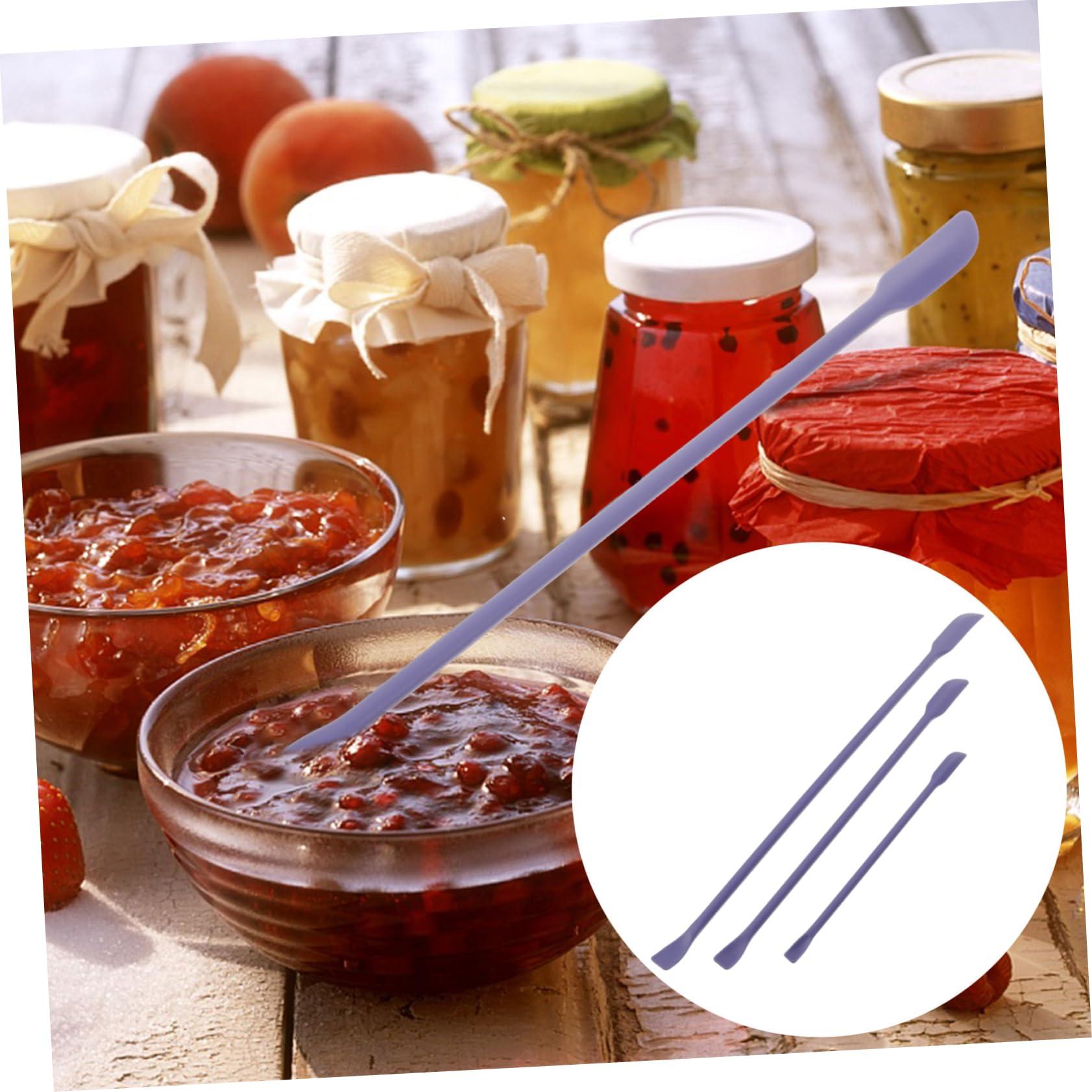 NOLITOY NOLITOY 3pcs Small Tip Scraper Makeup Spatula Double Ended Scraper Rugables Makeup Scraper Double-ended Scraper Skincare Cosmetic Spatulas Mini Reusable Beauty Spatula Violet