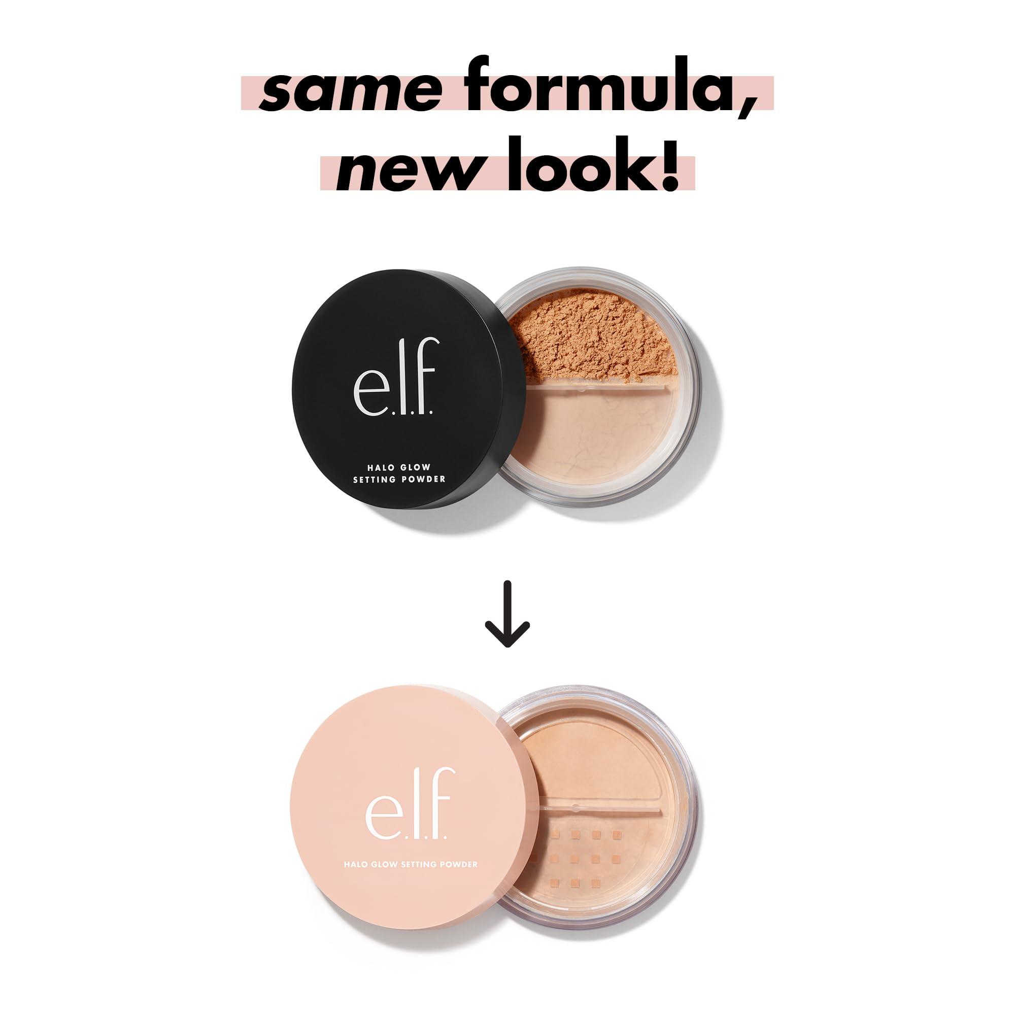 e.l.f. e.l.f. Halo Glow Soft Focus Setting Powder, Silky Setting Powder For Creating Soft Glow Without Shine, Smooths Pores & Lines, Light
