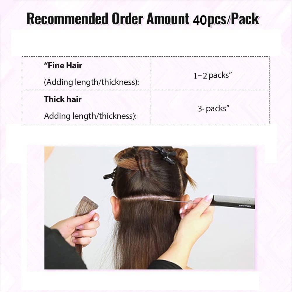 Smartinnov Smartinnov Body Wave Tape In Hair Extensions Human Hair for Black Women Curly Wavy Tape On Hair Extensions Double Side Remy Hair Skin Weft Tape Ins 40pcs 100 Gram/Pack 14 Inches Virgin Human Hair