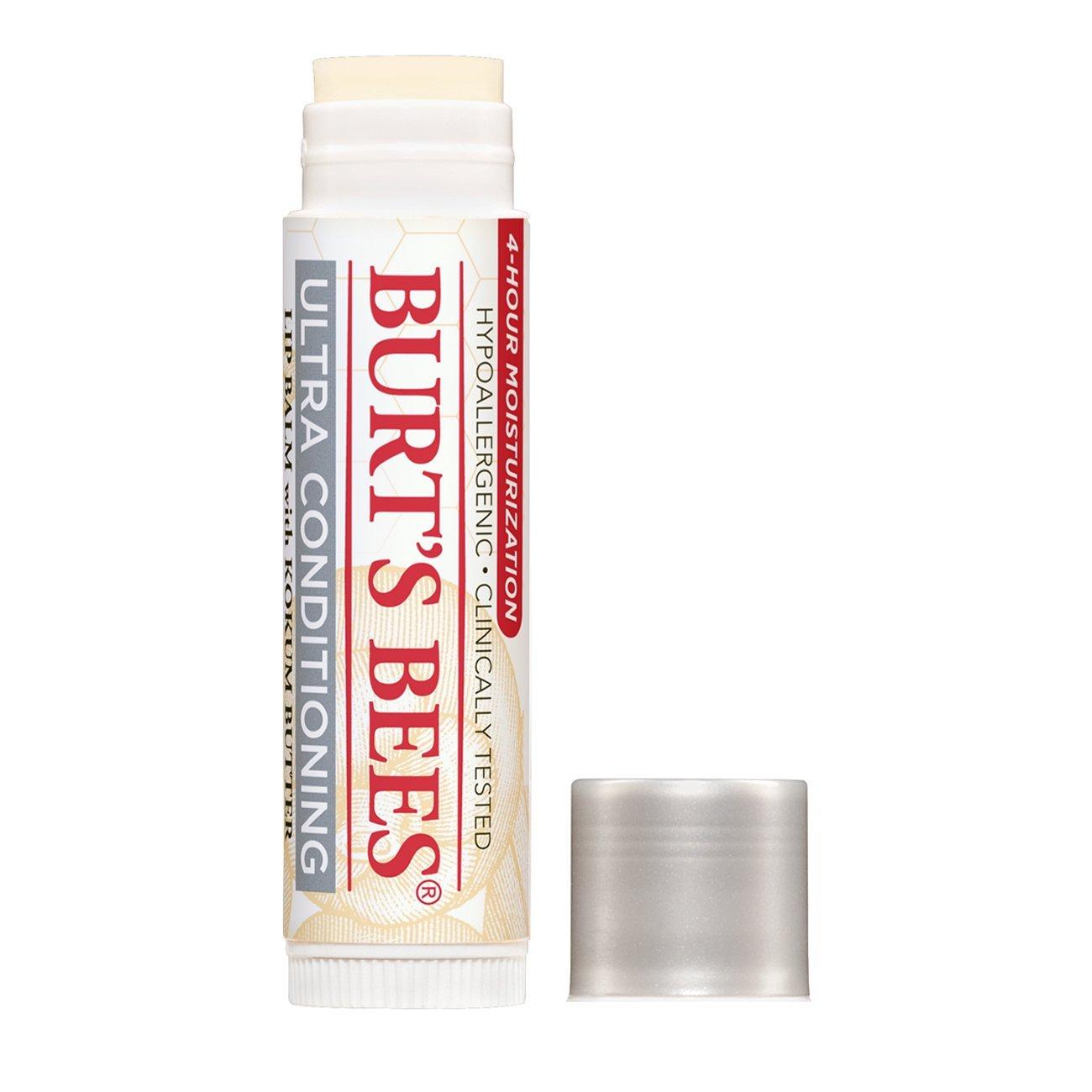 Burt's Bees Burt's Bees Lip Balm, Moisturizing Lip Care, for All Day Hydration, 100% Natural, Ultra Conditioning with Shea, Cocoa & Kokum Butter