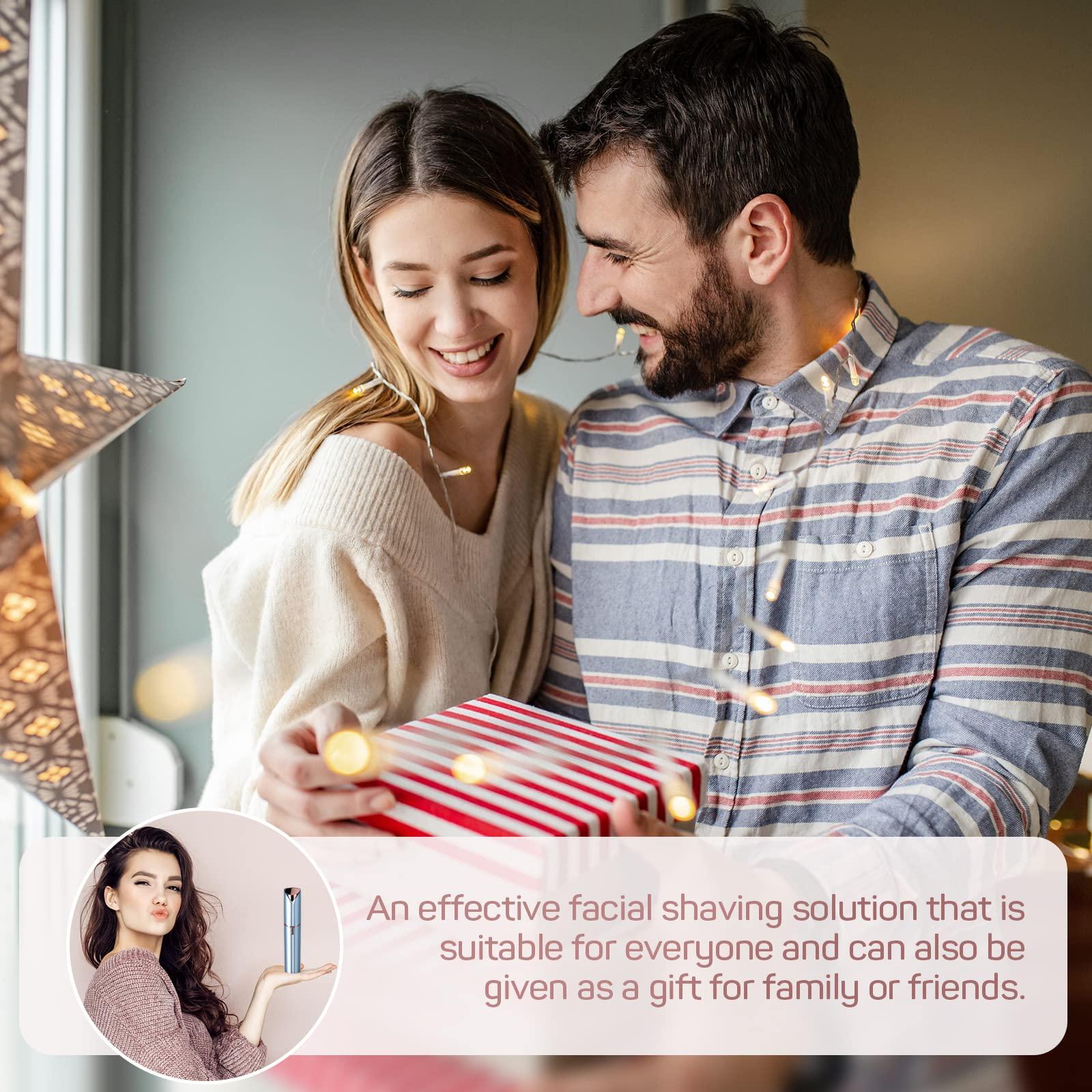 gurelax Facial Hair Removal for Women(as seen on tv), Gurelax Facial Hair Remover, Electric Face Shaver, Painless Hair Removal Device for Lip, Chin with 2 x Replacement Heads