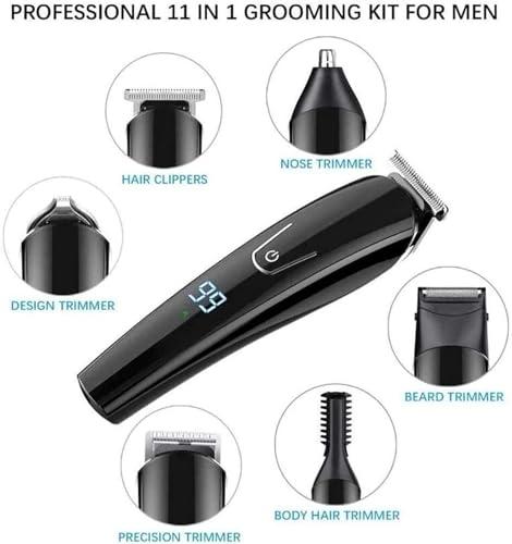 WEedsy WEedsy Hair Clipper Beard Trimmer Kit for Men Cordless Hair Mustache Trimmer Hair Cutting Groomer Kit Precision Trimmer Waterproof USB Rechargeable 6 in 1