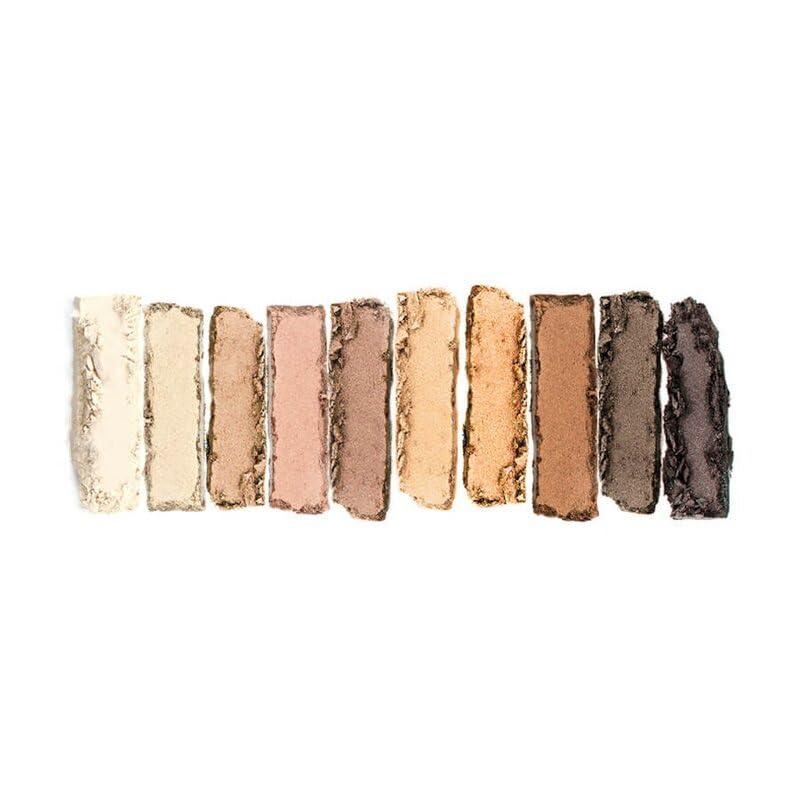 FLOWER BEAUTY FLOWER BEAUTY By Drew Barrymore Shimmer + Shade Eyeshadow Palette - Neutral Colors + Ten Shades - Mix + Layers Shades - Easily Blendable + Rich Color Payoff - Brush Included (Sun\'s Blazing)