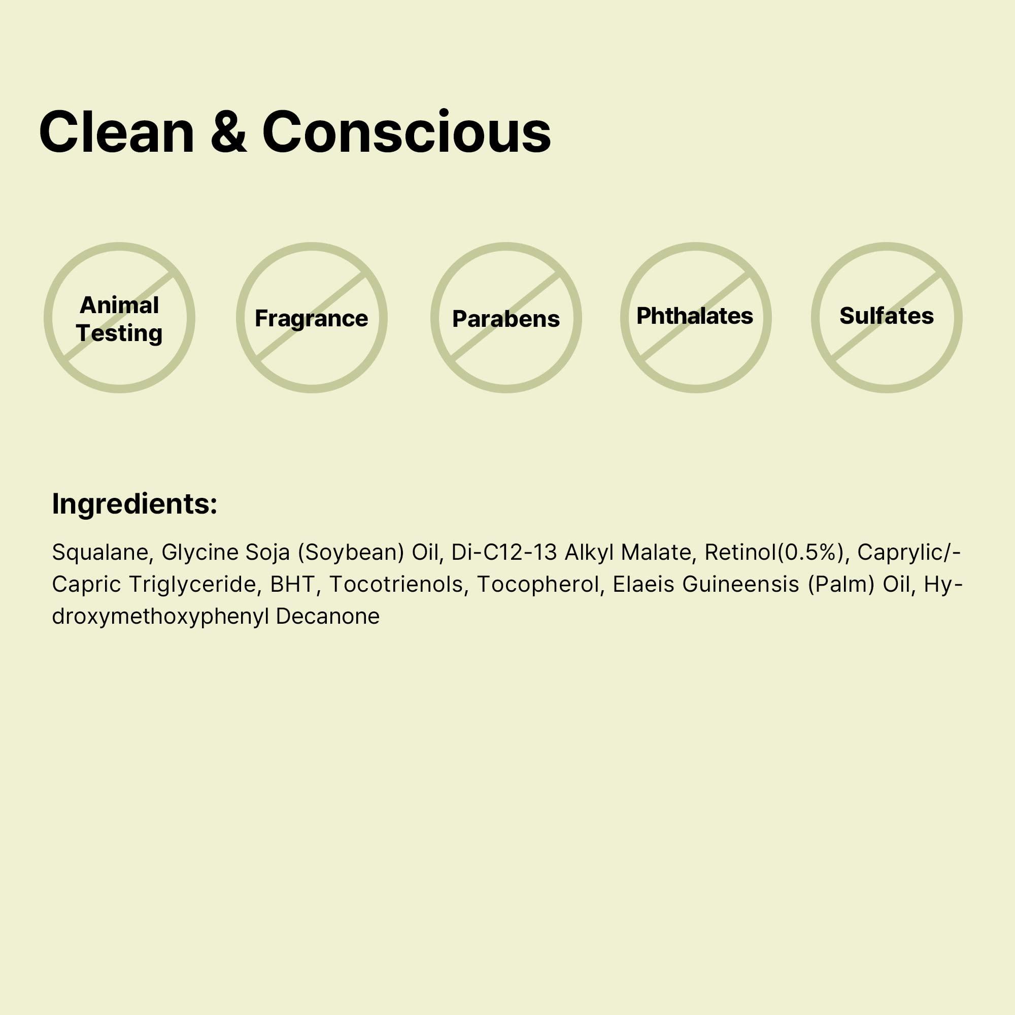 COSRX COSRX Retinol 0.5 Oil, Anti-aging Serum with 0.5% Retinoid Treatment for Face, Reduce Wrinkles, Fine Lines, & Signs of Aging, Gentle Skincare for Day & Night, Not Tested on Animals, Korean Skincare