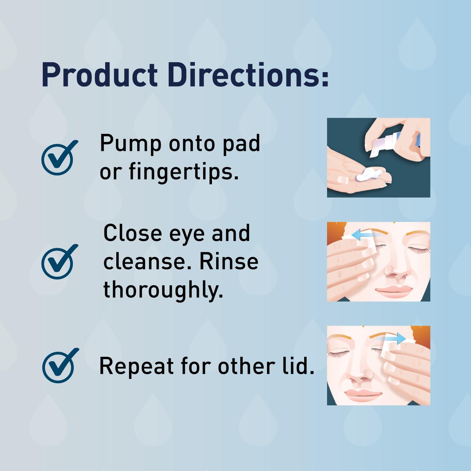 OCuSOFT OCuSOFT Lid Scrub Original Compliance Kit - Instant Foaming Eyelid Scrub & Lint-Free Wipes - Daily Eyelid Kit to Remove Oil, Dust, Pollen & Eye Makeup - 1.68 fl oz & 100 Dry Pads