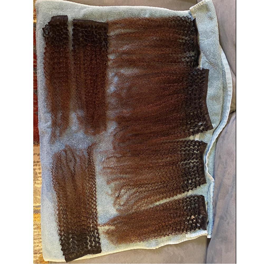 Kiss darling LASHES 4B 4C Afro Kinky Curly Clips in Human Hair Extensions for Women, Two Tone T#1B/4 Black to Brown Ombre Mongolian Curly Virgin Human Hair Clip Ins Extensions 20\"inch