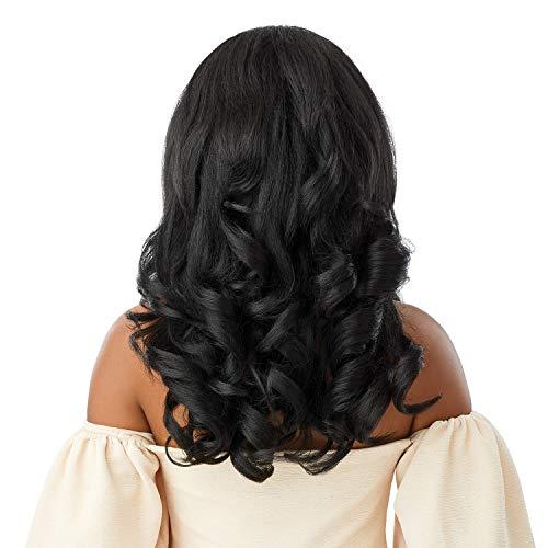 Outre Outre Quick Weave Self Styled in 60 Seconds Neesha Soft & Natural New Half Wig Cap Laysflat Requires Less Leave Out NEESHA H301 (DRBLKCHER)