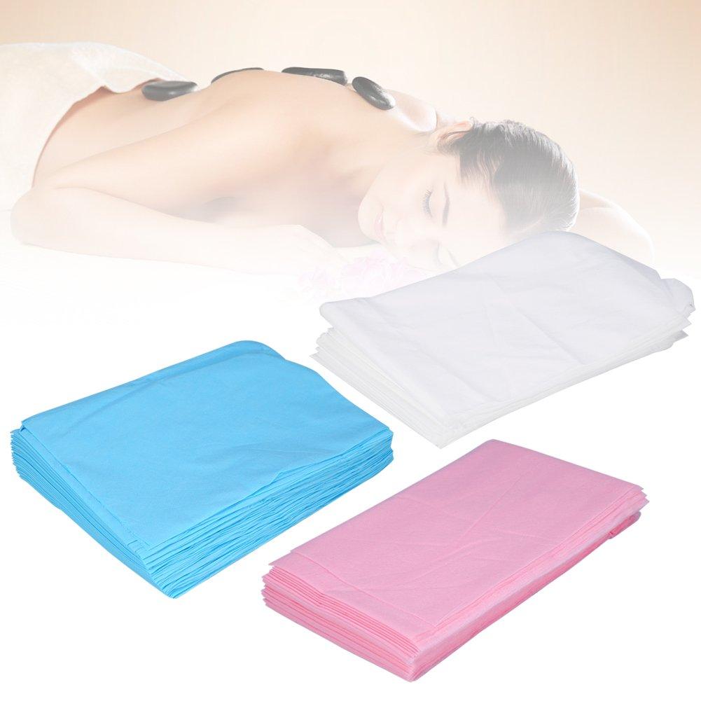 Semme 10 Pcs 180 * 80cm Non-Woven Disposable Bed Sheet Massage Beauty Cover (Blue)