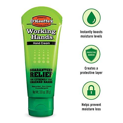 O'Keeffe's O\'Keeffe\'s K0290004-8 Working Hands Hand Cream Tube (8 Pack), 3 oz