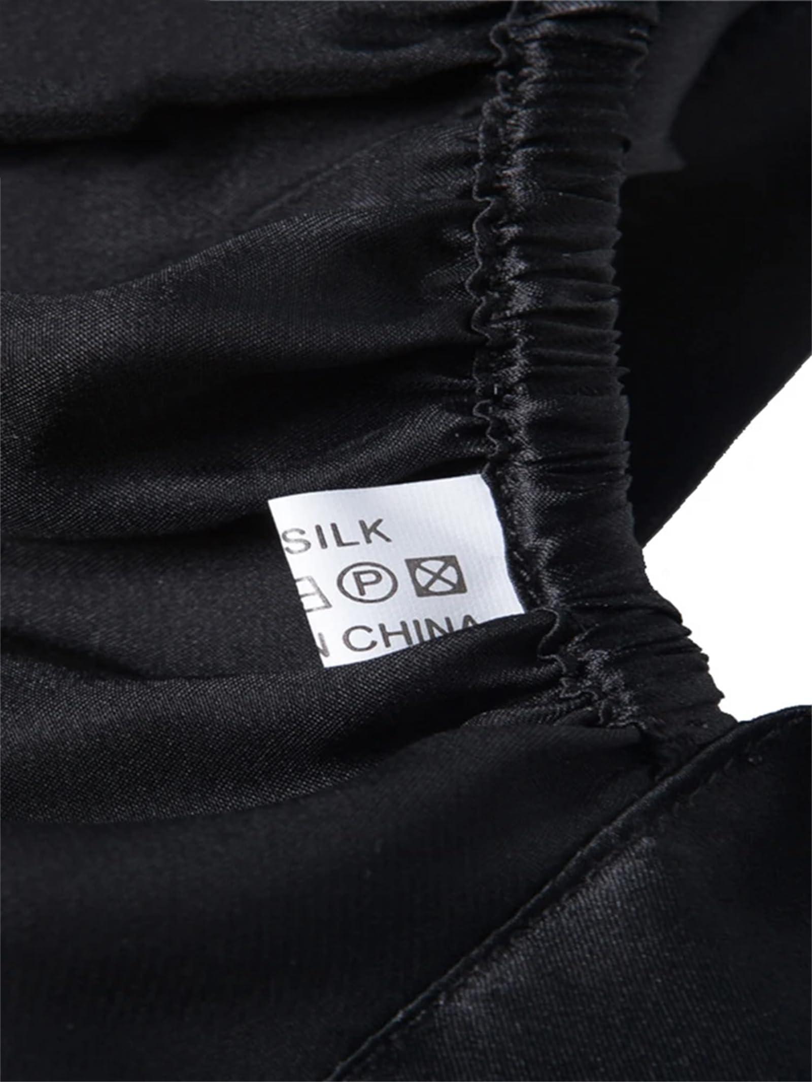 Generic Women\'s Nightcap Hair Care Natural 19 Mom Silk Nightcap Band