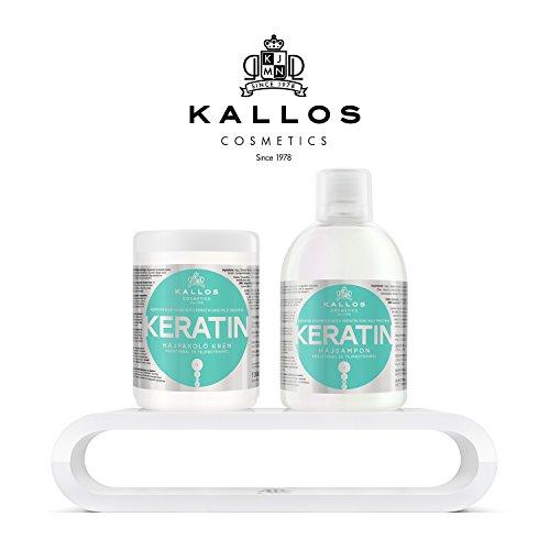 Kallos Kallos Keratin Hair Mask, for Damaged Dry Hair, Deep Conditioning Treatment Mask, Natural Hair Mask for Scalp and Root Repair, 33.81oz