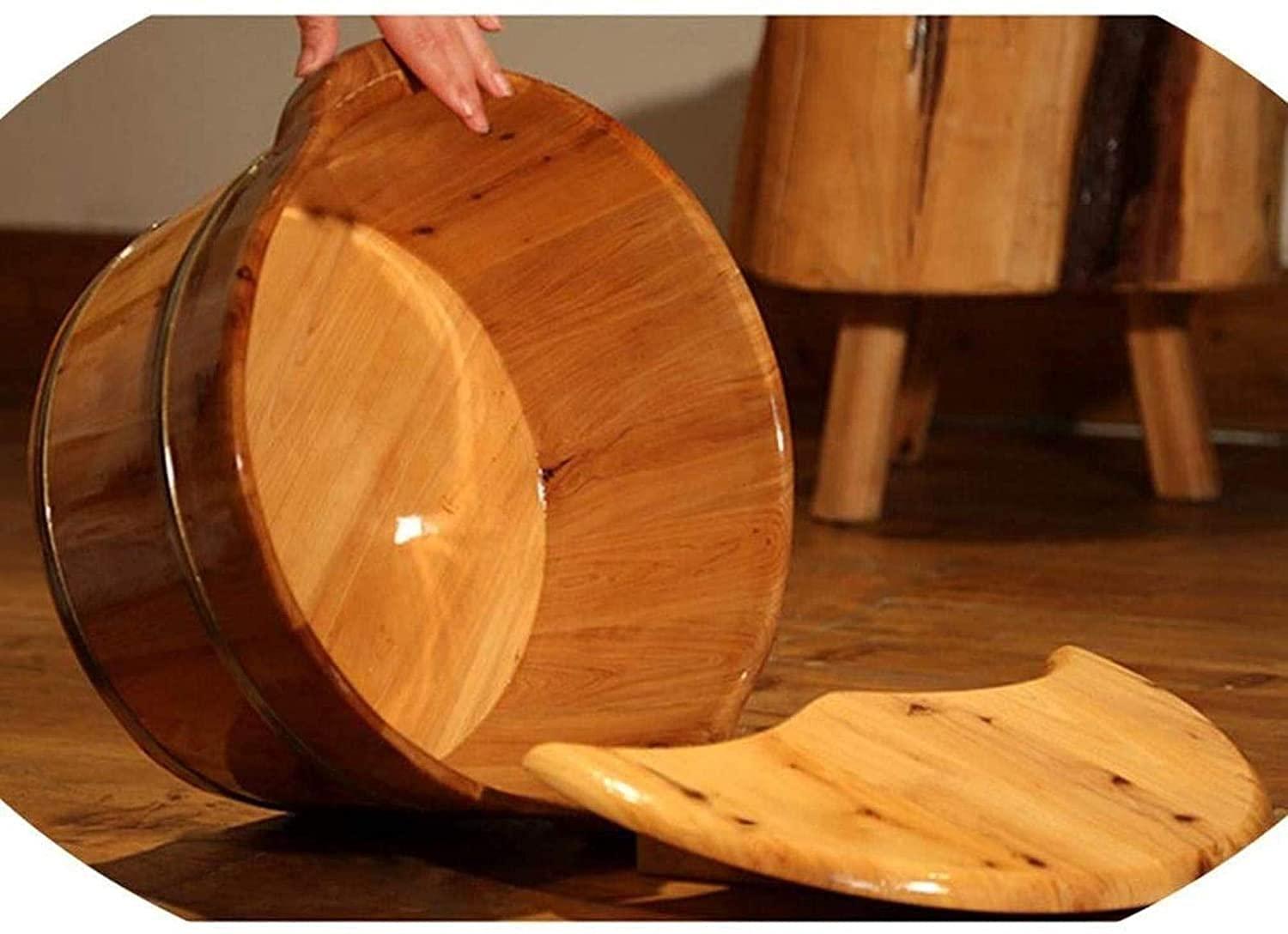 GenSDH Pedicure Foot Soak Large Foot Bath Spa Tub,Foot and Leg Spa for Adults,Sauna Wooden Bucket,Foot Massage Spa for Home,Relax Pedicure