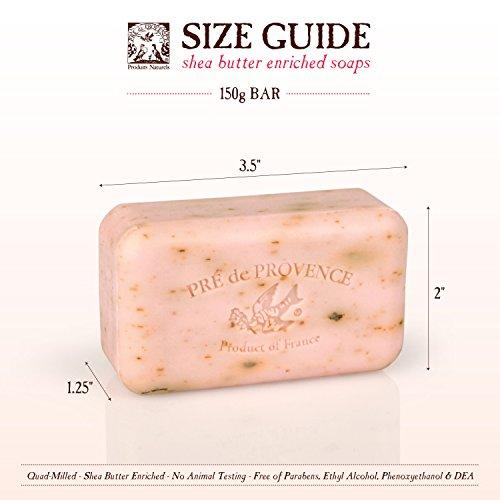 Pre de Provence Pre de Provence Artisanal Soap Bar, Natural French Skincare, Enriched with Organic Shea Butter, Quad Milled for Rich, Smooth & Moisturizing Lather, Raspberry, 5.3 Ounce