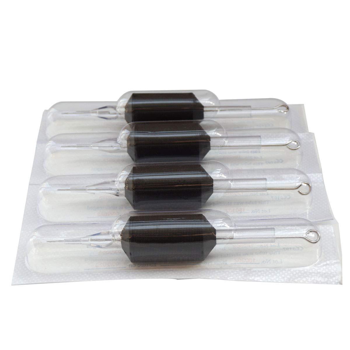 Needlehouse Needlehouse 1inch (25mm) tattoo needles tube combo 20pcs 1209RL disposable tattoo needles tube grips round liner (1209RL)