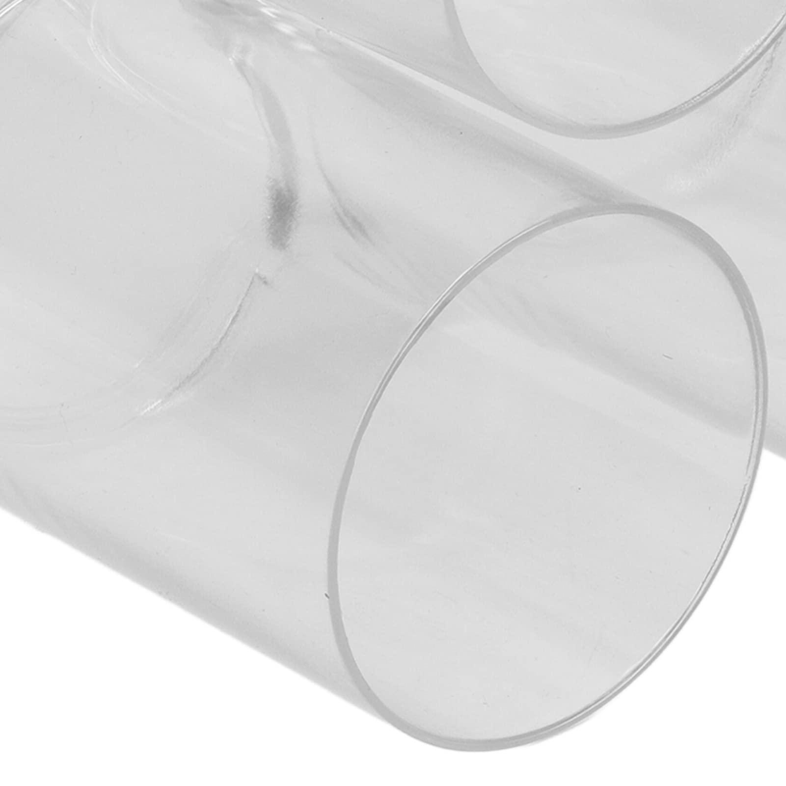 TREETDOBV Clear Round Plastic Makeup Container,Makeup Brush Holders,Acrylic Cosmetic Storage Organizer with Compartments, Pencil Cup Stationery Organizer for Eyeliner Pencil and Beauty Tools,3 Connected Towers