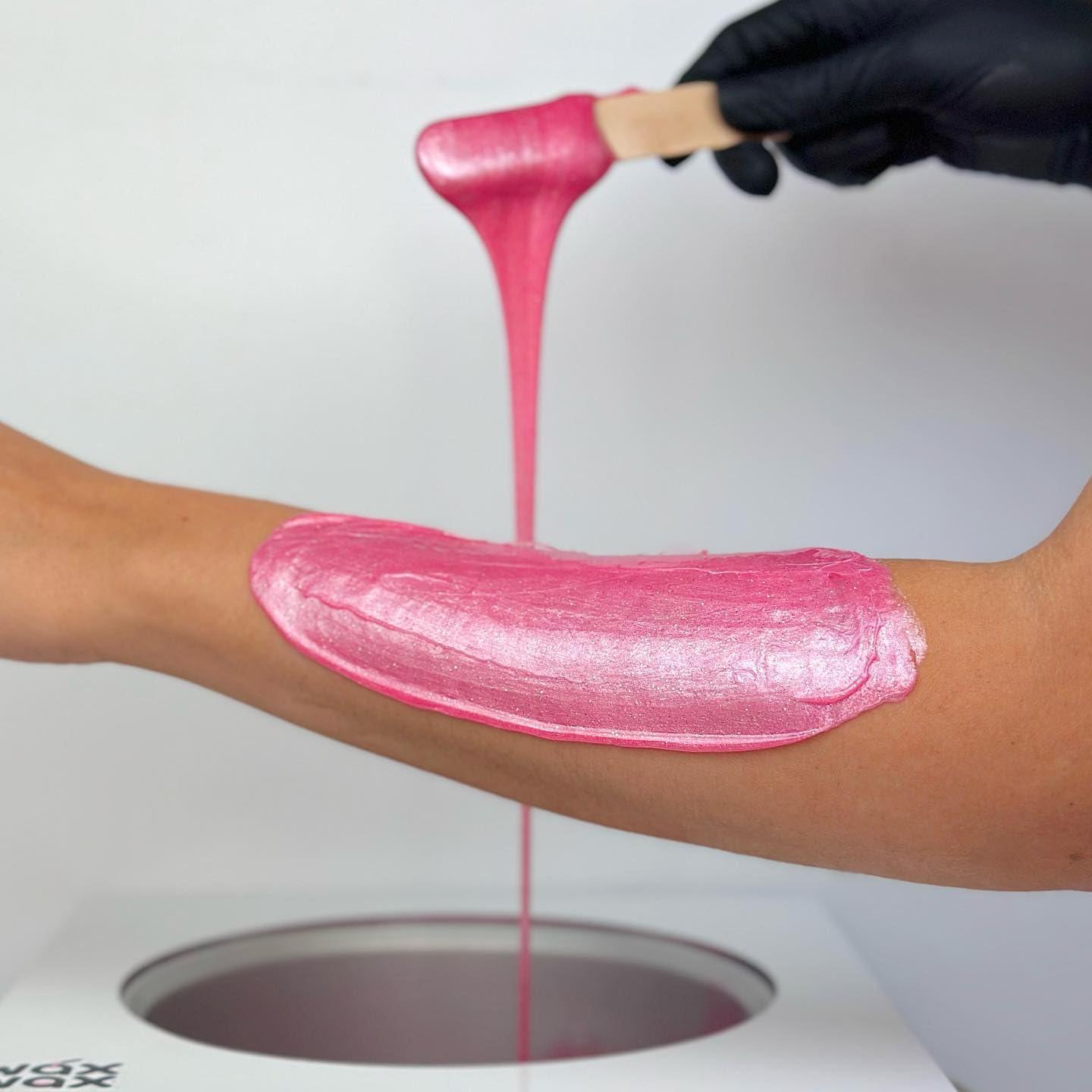 Wax Wax Wax Wax - Hard Wax Beads (5lb/2.267g) - Hypoallergenic & Natural Polymer - Perfect for Estheticians - Low Temperature, No Strips Required & Hair Growth Prevention. (Pink Pearl - Hypoallergenic)