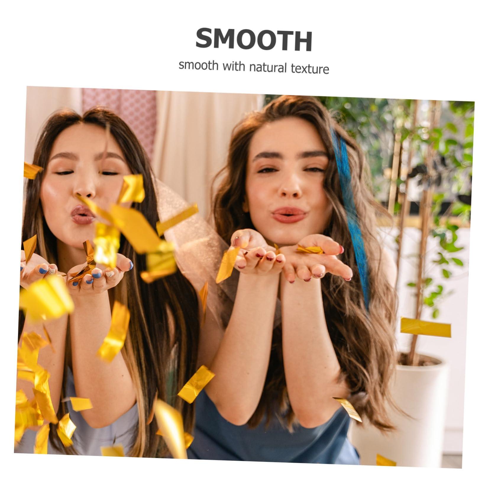 Baluue Baluue Fairy Hair Tinsel Kit Hair Tinsel Extensions Glitter Tinsel Tool Hair Glitter Strands Hair Decorations for Women