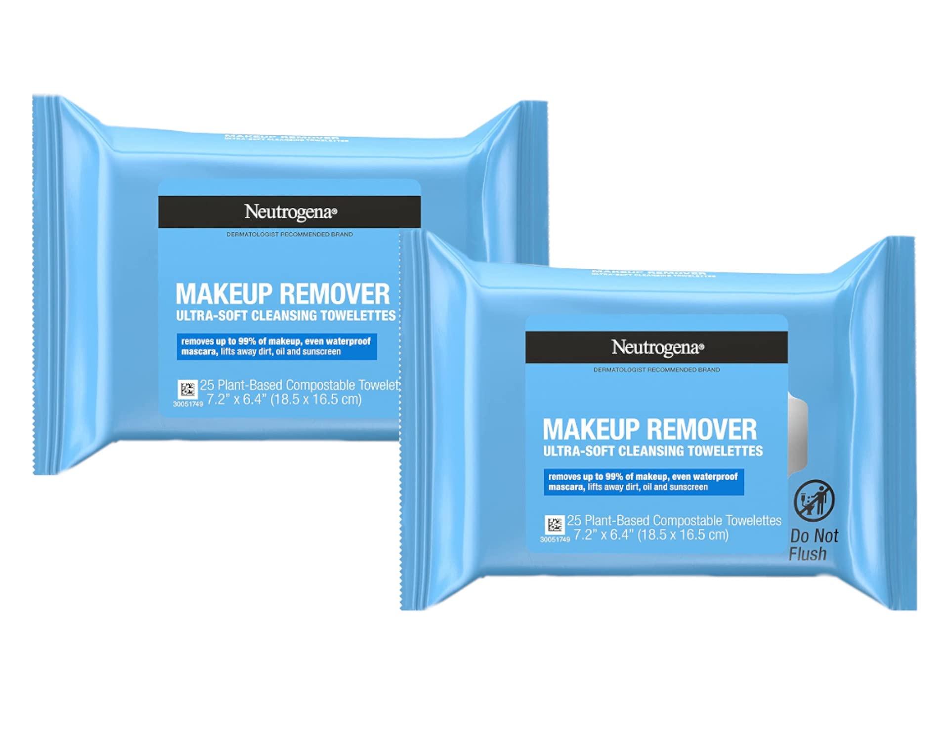 Neutrogena Neutrogena Make-Up Remover Cleansing Towelettes Refills 25 Each ( Pack of 2)