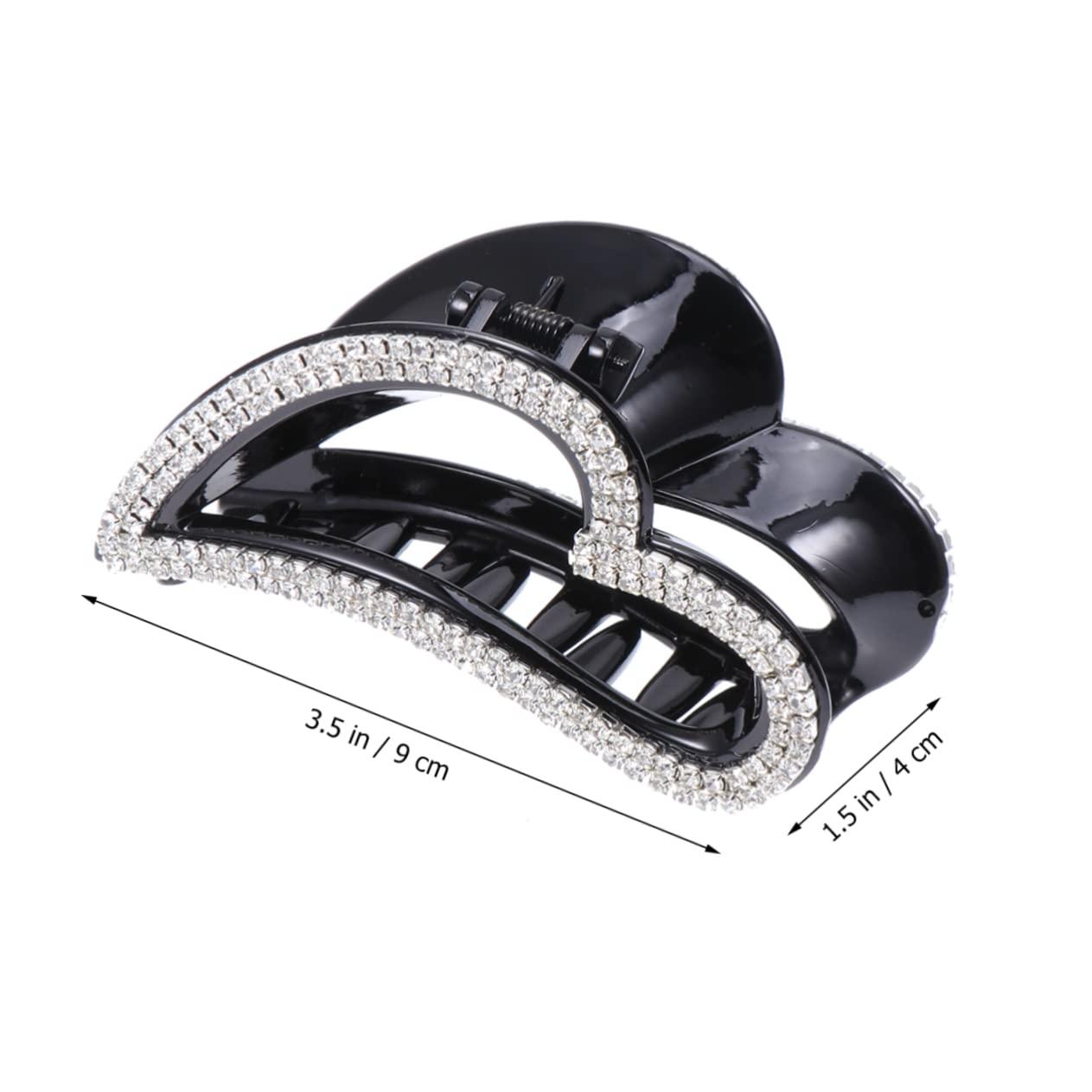 LALAFINA LALAFINA Heart Decorative Hair Pins Jaw Clip Women Hair Clips Large Diamond for Daily Use