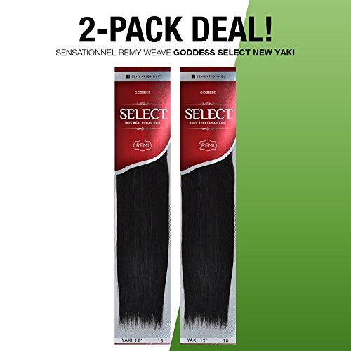 Sensationnel 2-PACK DEALS ! Sensationnel Remy Human Hair Weave Goddess Select Yaki (10", 4)