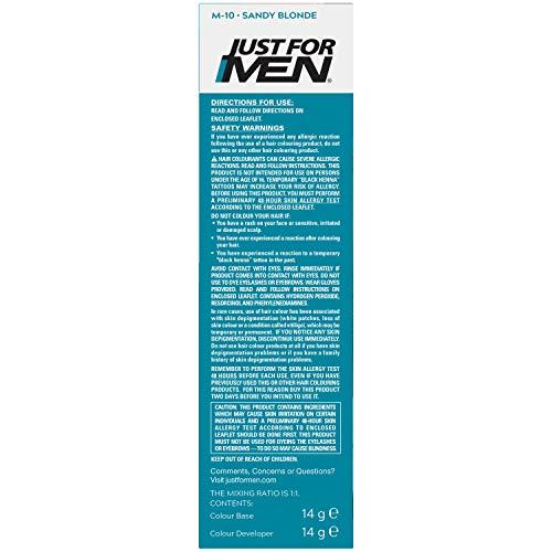 Just for Men Just For Men M10 Sandy Blond mustache and beard brush in hair gel