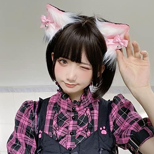 Junhcone Junhcone Cartoon for Cat Ear Shape Design Girls Hair Clips Lovely Barrettes Animal Ear Hairpin Plush Hair Clips for Kids Party We