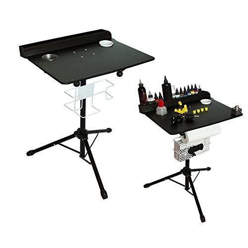 TBVECHI Tattoo Workstation Height Adjustable Salon Instrument Tray Large Portable Mobile Tattoo Desk Table for Beauty Salon and Tattoo Studio (Type 1)