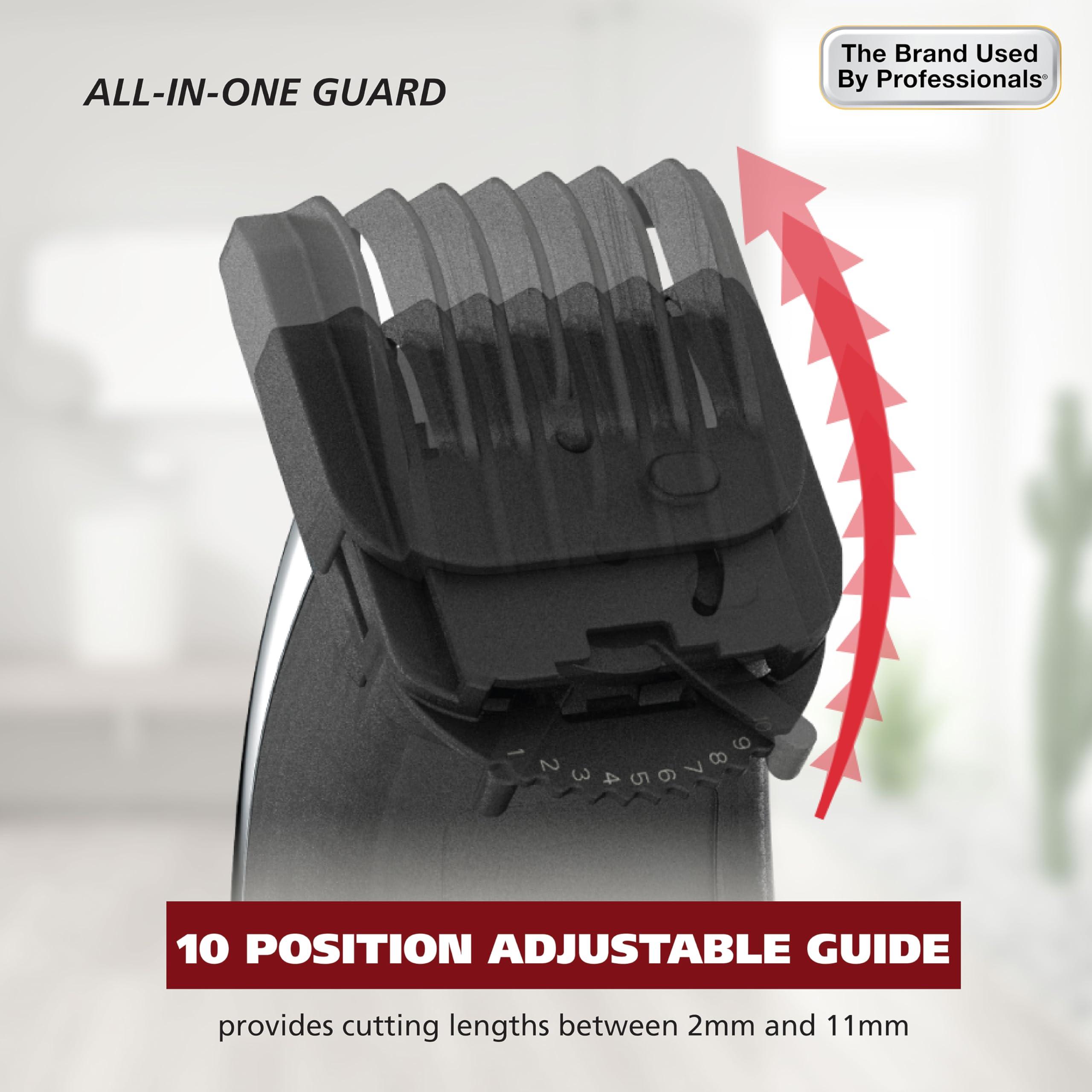 Wahl Wahl Groomsman Pro All in One Beard Trimmer for Men, Mens Beard Trimmer Rechargeable Cordless Hair Trimmer, Includes 3 Attachment Heads for Beard, Nose, & Ear Hair Trimming - Model 5617