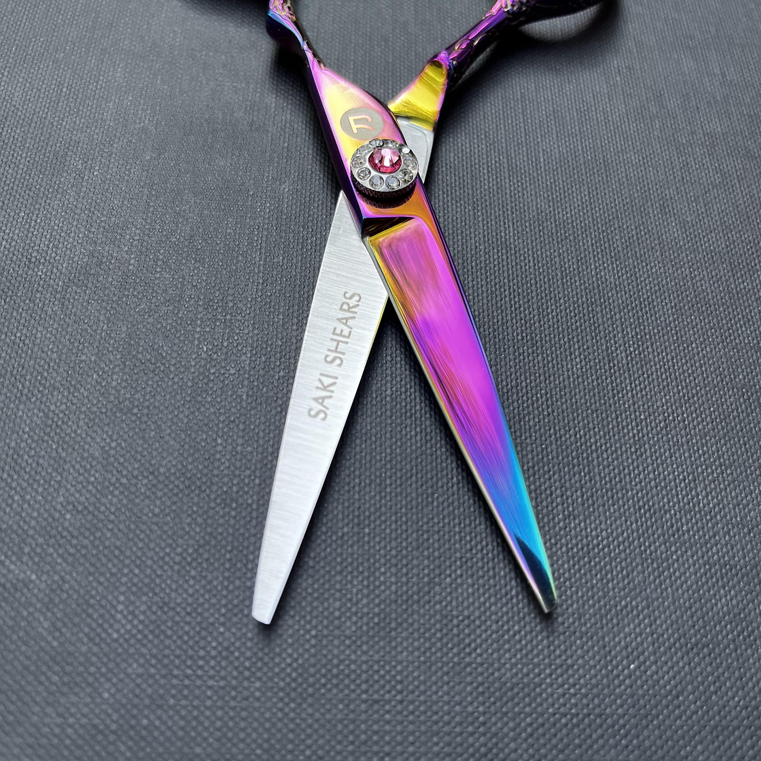 Saki Shears Saki Shears Kohana Professional Pink Hair Cutting Scissors - Sharp Hairdresser Shears With Pink Titanium Finish - Japanese 440C Steel