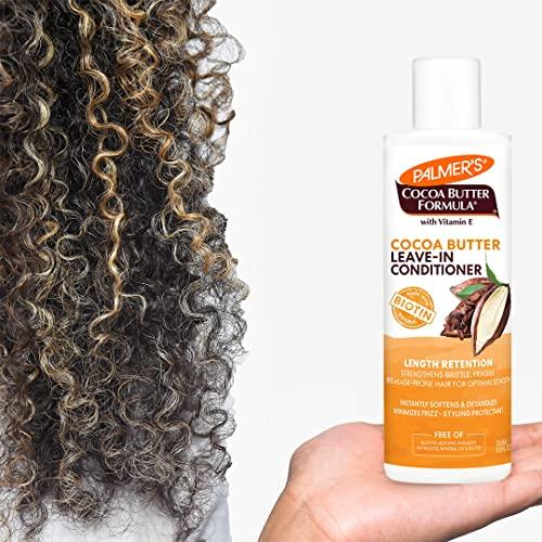 Palmer's Palmer's Cocoa Butter & Biotin Length Retention Leave-In Conditioner, Instant Detangler, Soften and Strengthen Textured and Curly Hair, 8.5 Ounce