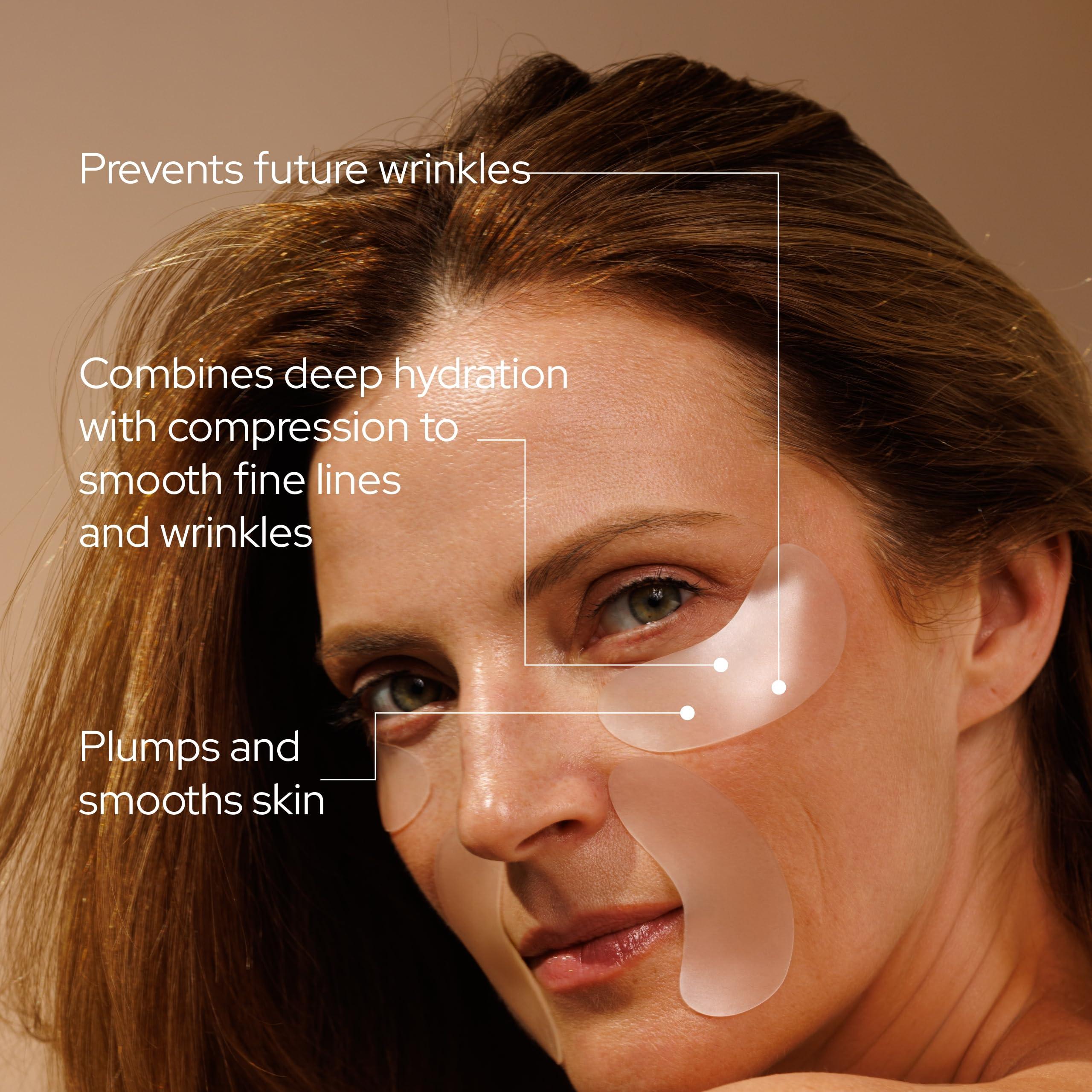 SiO SiO Beauty Eye and Smile Lift Anti-Wrinkle Patches 4 Week Supply - Overnight Under Eye Mask Pads For Dark Circles - Silicone Skin Treatment For Wrinkles