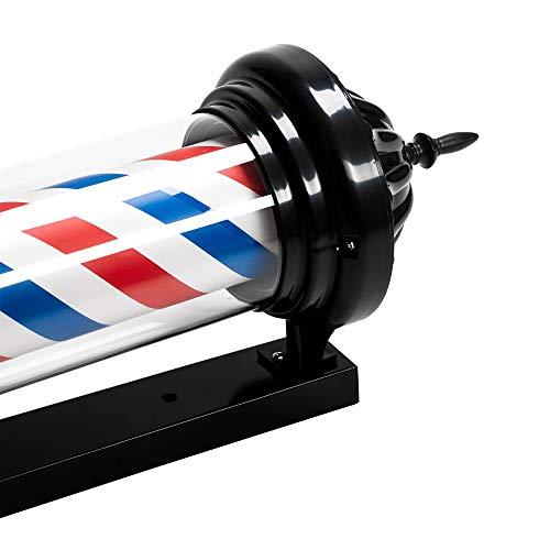 YUBAOJUN Barber Pole LED Light 30"in Hair Salon Sign Light lassic Style Hair Salon Barber Shop Open Sign,Rotating Red White Blue LED StripsWaterproof Save Energy