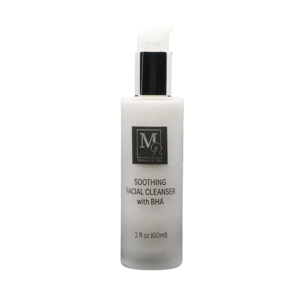 M2 M2 Soothing Antioxidant Facial Cleanser with BHA + Aloe + Borage Leaf Extract Skincare for Men | Clean & Natural