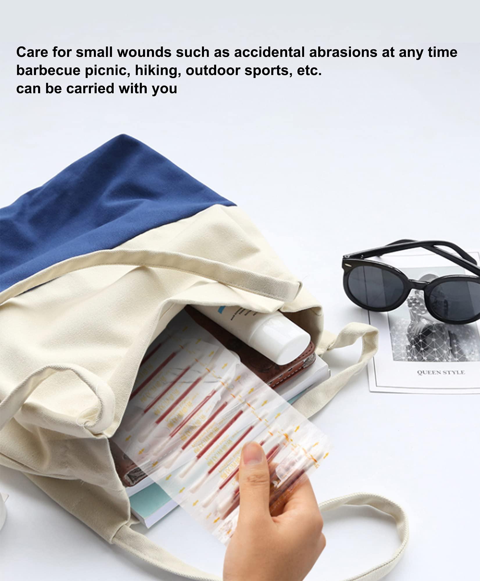 XRFENG 50 PCS Disposable Iodine Swab Portable Medical Swabs Outdoor Supplies Care Nasal