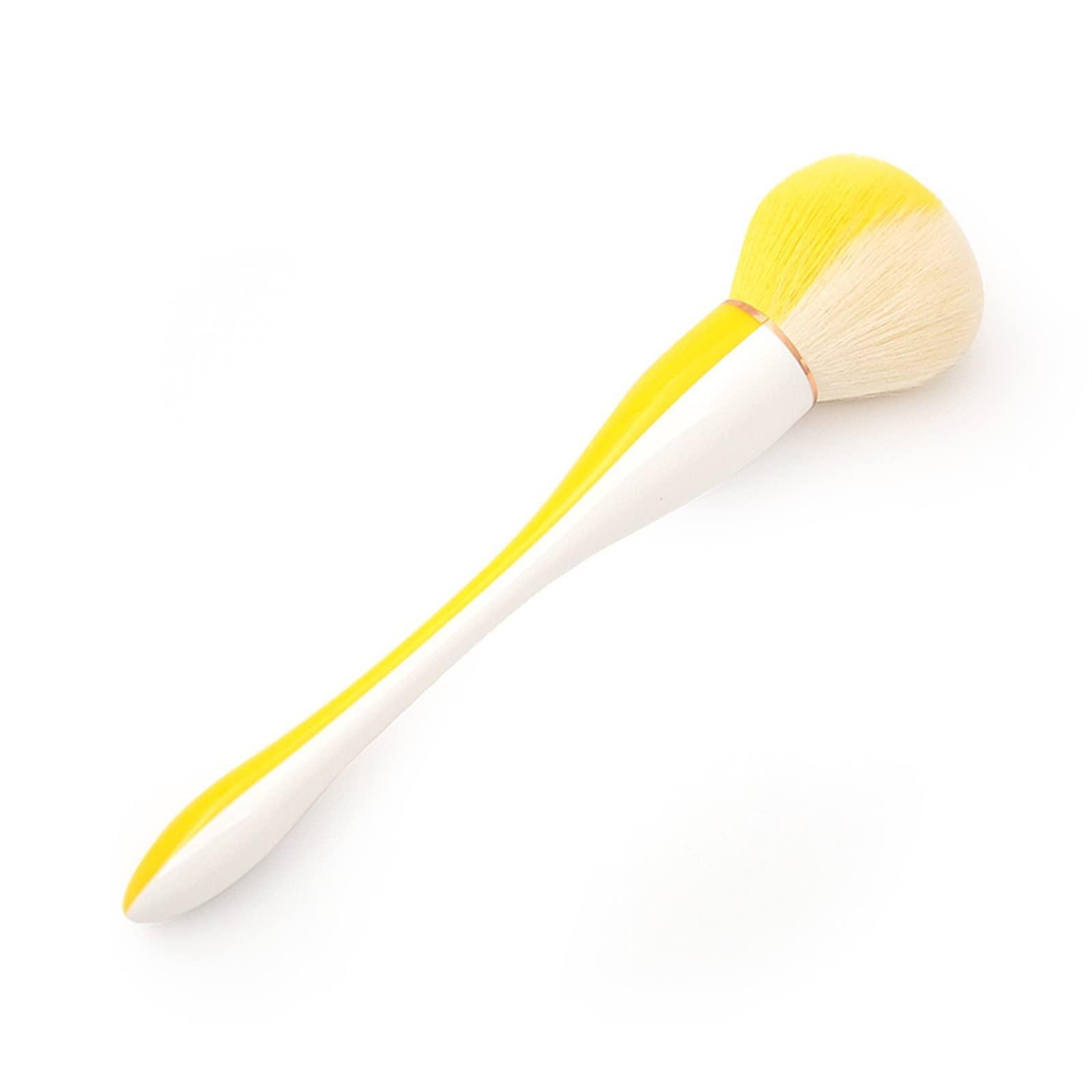 CTPCRTYK CTPCRTYK Large Powder Brushs Brush Foundation Makeup Brush Powder Brushs and Brushs for Daily Makeup How to Put Makeup on(Yellow)