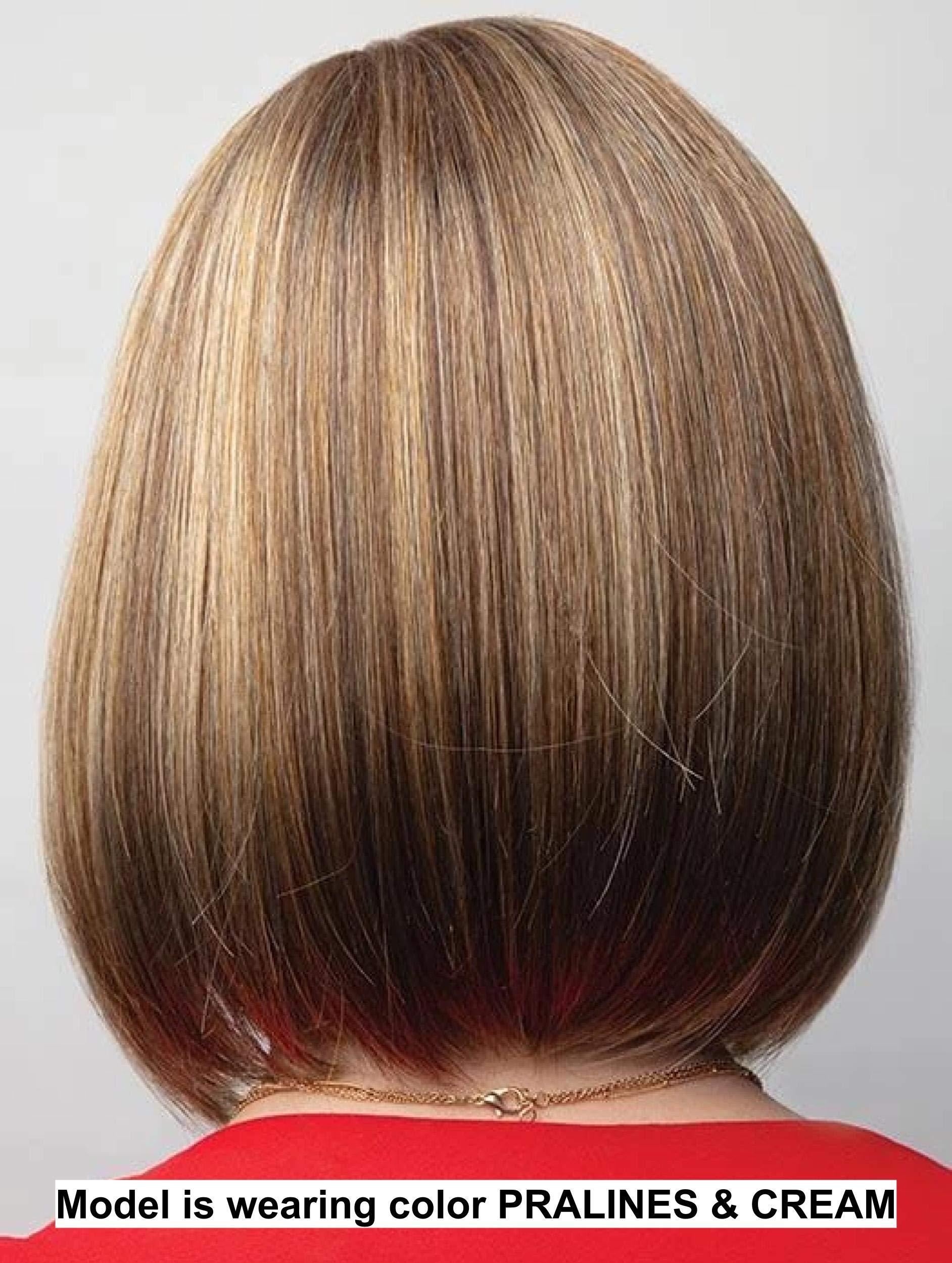 Rene of Paris & Christy\'s Wigs Bundle - 3 Items: Petite Portia Wig by Rene Paris, Christy\'s Wigs Q & A Booklet & Wide Tooth Comb - Color: Buttered Toast