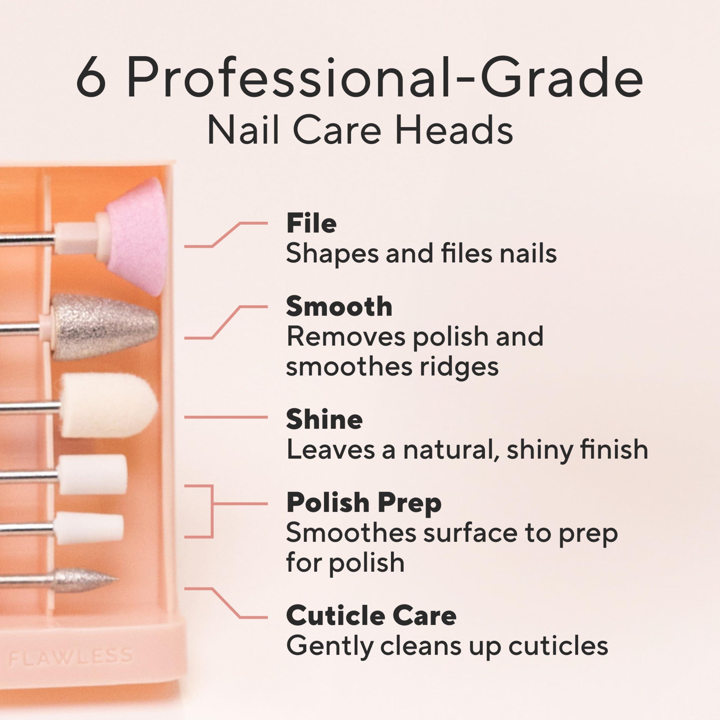 Finishing Touch Finishing Touch Flawless Salon Nails Kit, Electronic Nail File and Full Manicure and Pedicure Tool