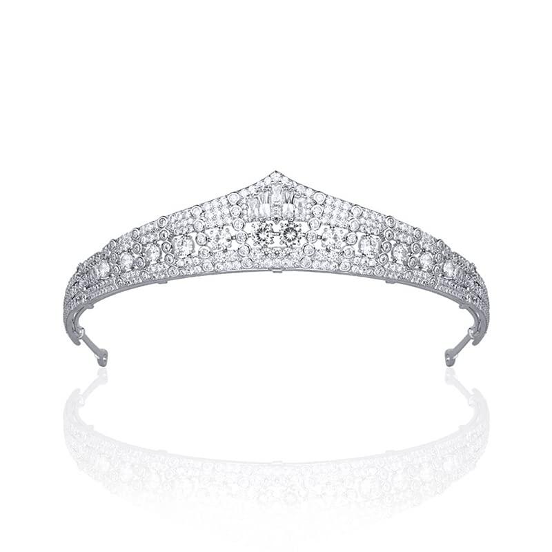 SEPBRIDALS The Duchess of Calabria's Ruby Tiara Replica Tiara,Crystal Bride Tiaras for Bride,Prom,Party Head Accessories CH10414