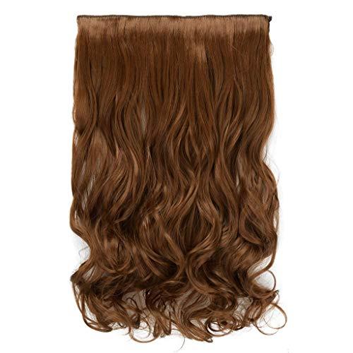 RemeeHi RemeeHi 100% Remy Hair One Piece 5 Clips in Human Hair Extension Beauty Hair Extension 80g 25cm 22 Inch Per Pack 12# Light Brown