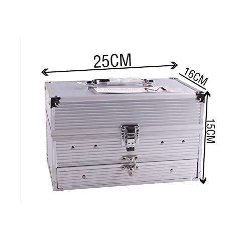 Garbarbar Garbarbar Double Layer Complete Makeup Kits, Portable Cosmetic Box Mirror led, Love Urban Beauty Makeup kit, Cosmetic Beauty Travel Carry Box Gift Set, for Dressing Rooms, Workplaces (B2)