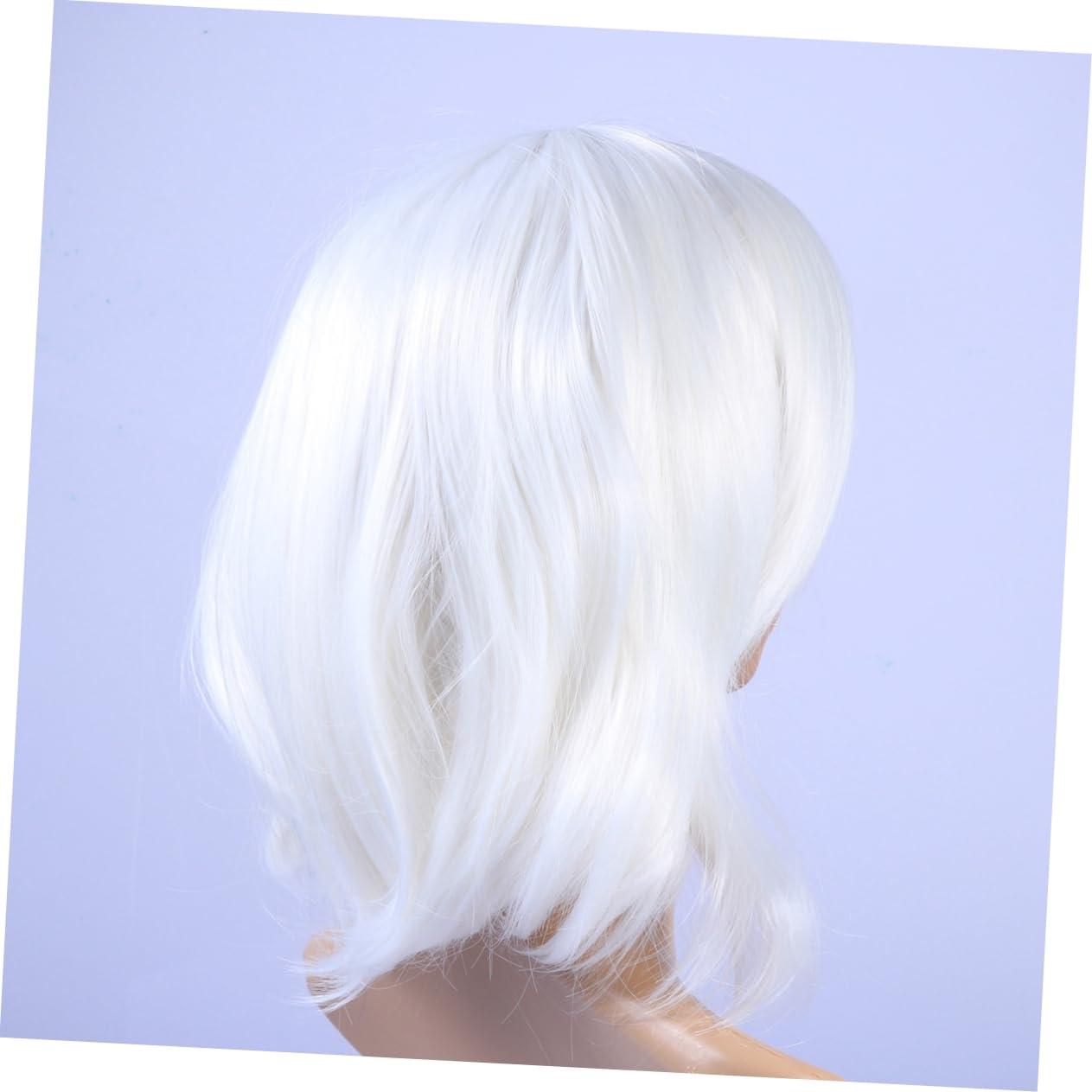 Ipetboom Ipetboom Short Straight Wig Women\'s Synthetic Wig High Temperature Fiber Wig for Party Daily Cosplay Reusable