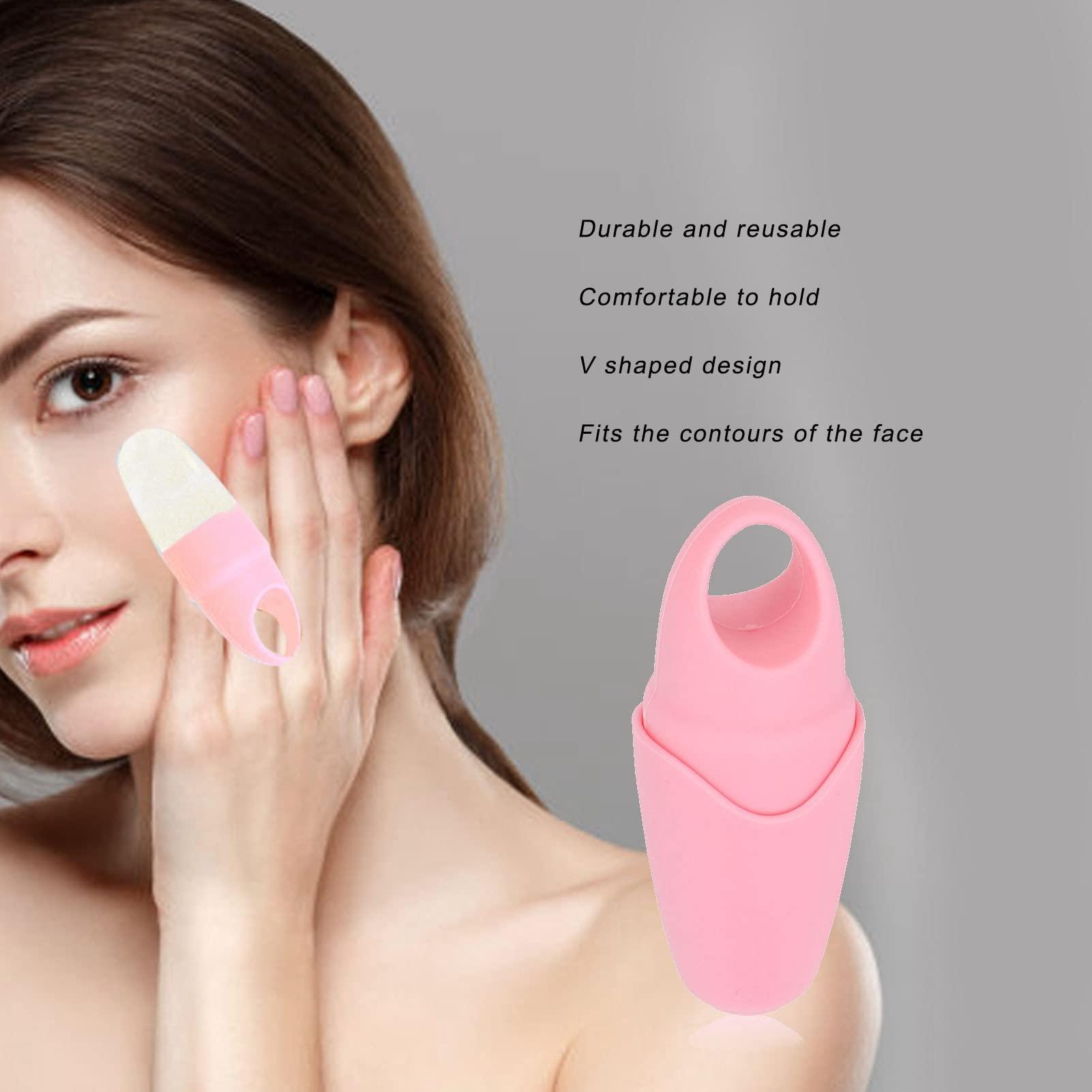 YUSHANCHENG V Shaped Design DIY Making Calming Removing Puffiness Silicone Face Ice Mold Beauty Care (Pink)