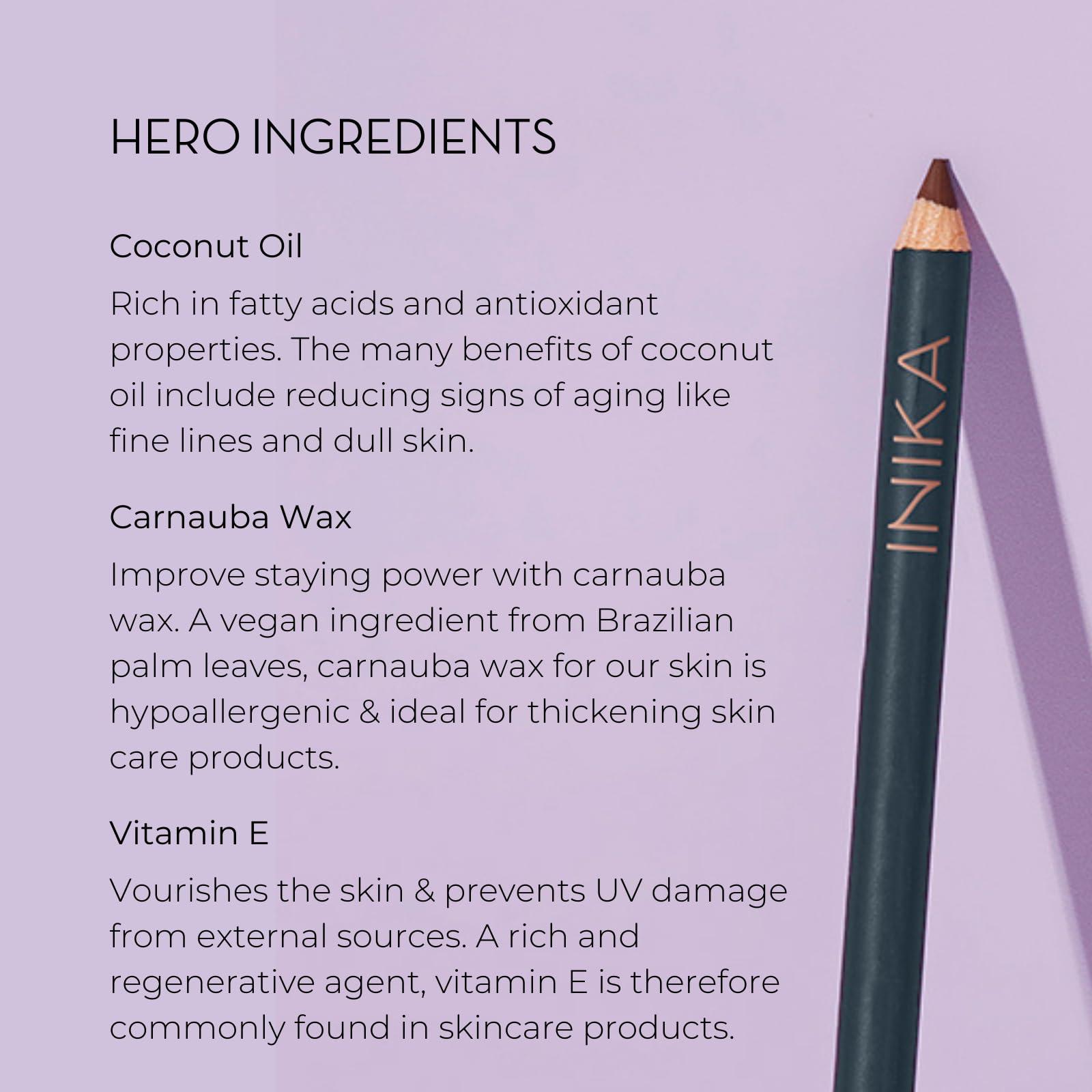 INIKA INIKA Organic Hypoallergenic Vegan Eyeliner: Long-Lasting, Water-Resistant Makeup, Richly Pigmented with Vitamin E and Coconut Oil, Gentle for Sensitive Eyes, Cruelty-Free & Sustainable Packaging